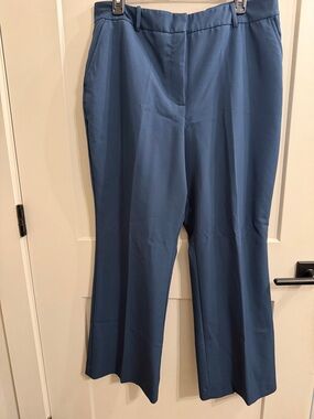 Worthington Blue Boot-Cut Dress Pants